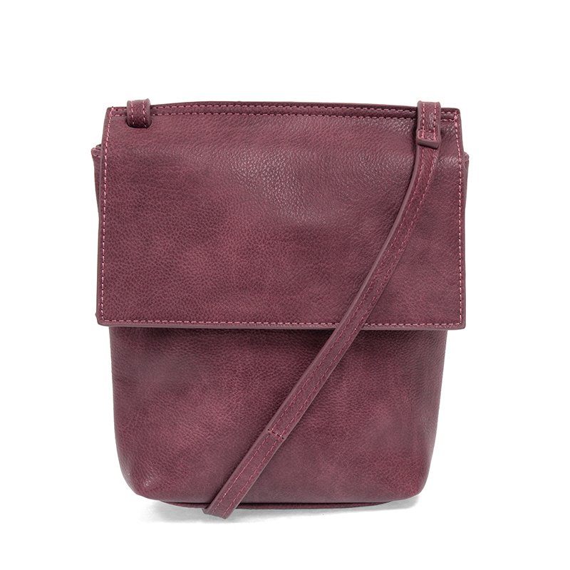 plum crossbody bag