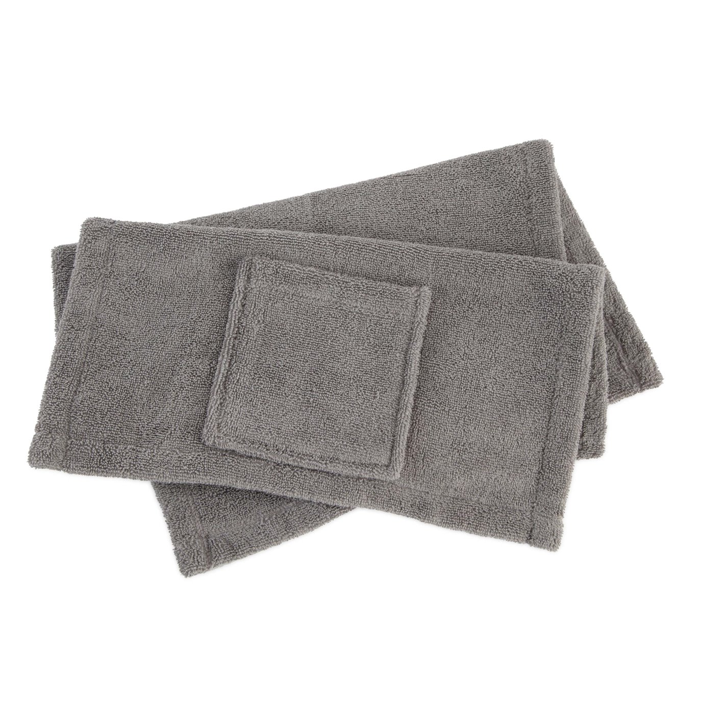 Real Living Alloy Gray Snowflake 4-Piece Towel Set