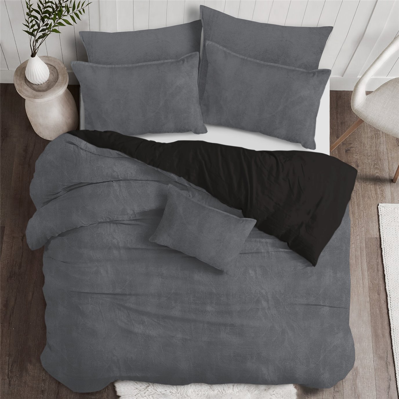 Super king size discount fleece duvet set