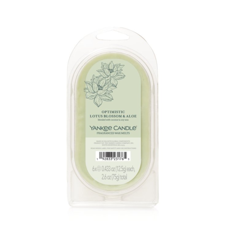 Yankee Candle Well Living Collection Wax Melts Optimistic Lotus Blossom & Aloe (2.6 oz)