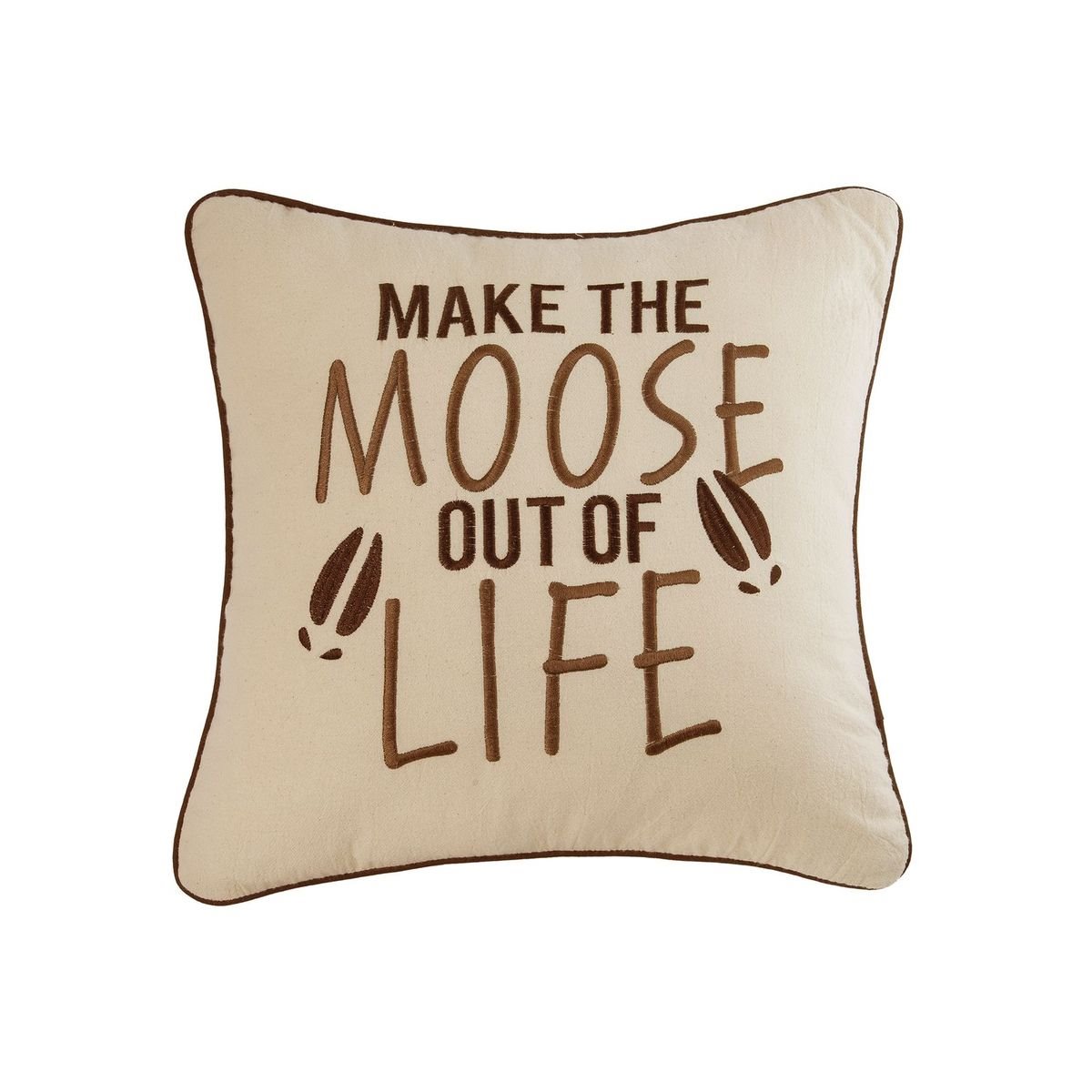 Moose throw outlet pillow