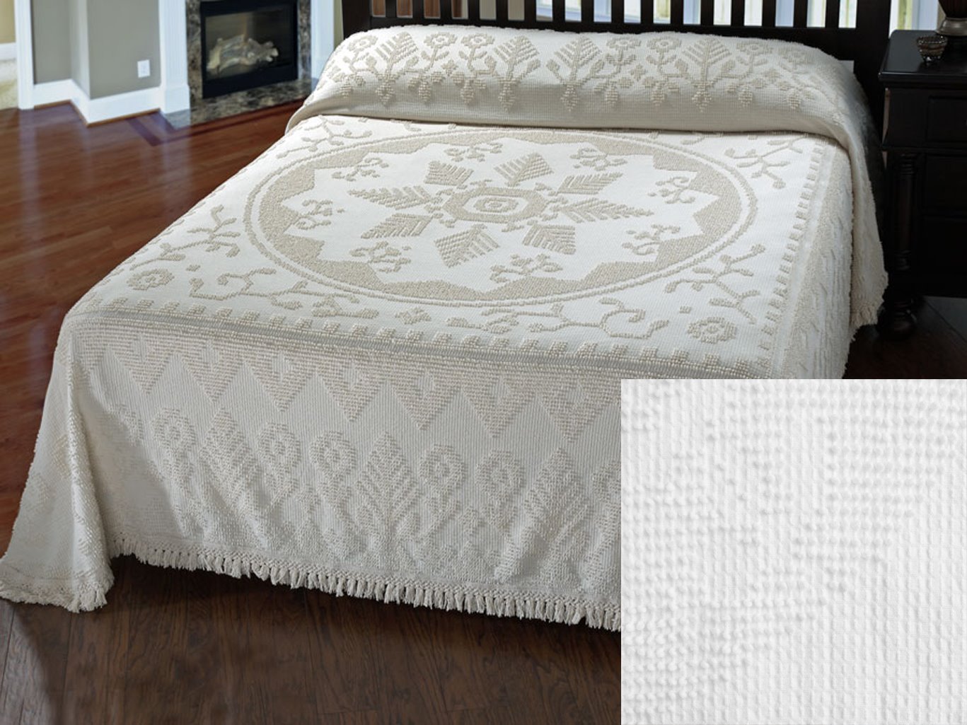 white bedspread queen kohls