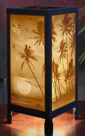 Tropical Sunset Luminaire by Porcelain Garden Thumbnail