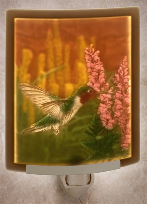 Sweet Nectar Colored Night Light by The Porcelain Garden Thumbnail