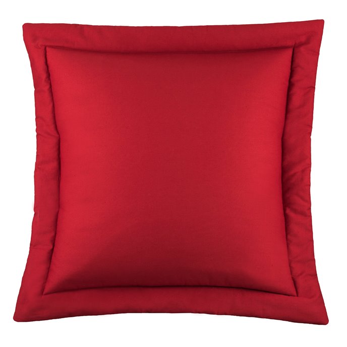 West Bay Solid Euro Sham - Red Thumbnail