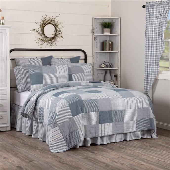 Sawyer Mill Blue Luxury King Quilt 120Wx105L Thumbnail