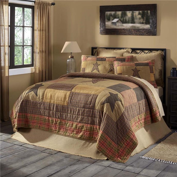 Stratton King Quilt 105Wx95L by Mayflower Market - VHC Brands