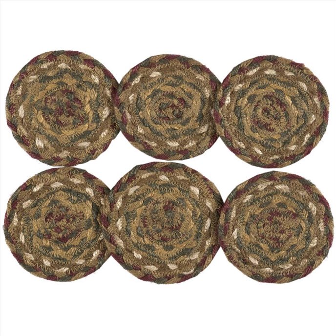 Tea Cabin Jute Coaster Set of 6 Thumbnail