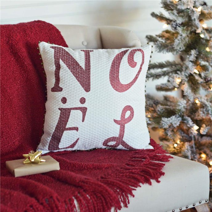 Vintage Stripe Noel Pillow 16x16 Thumbnail