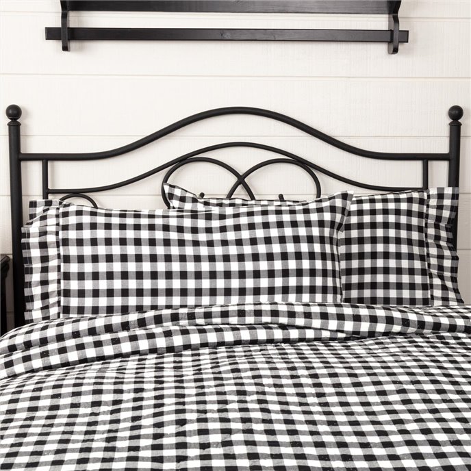 Annie Buffalo Black Check King Pillow Case Set of 2 21x36+4 Thumbnail
