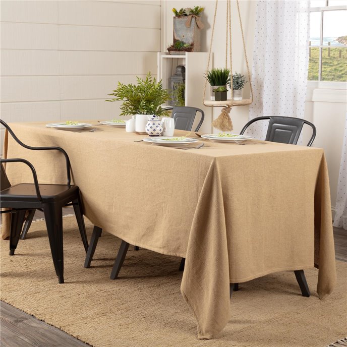 Burlap Natural Table Cloth 60x120 Thumbnail