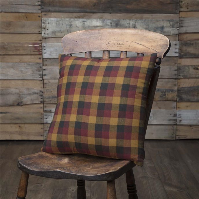 Heritage Farms Primitive Check Fabric Pillow 16x16 Thumbnail