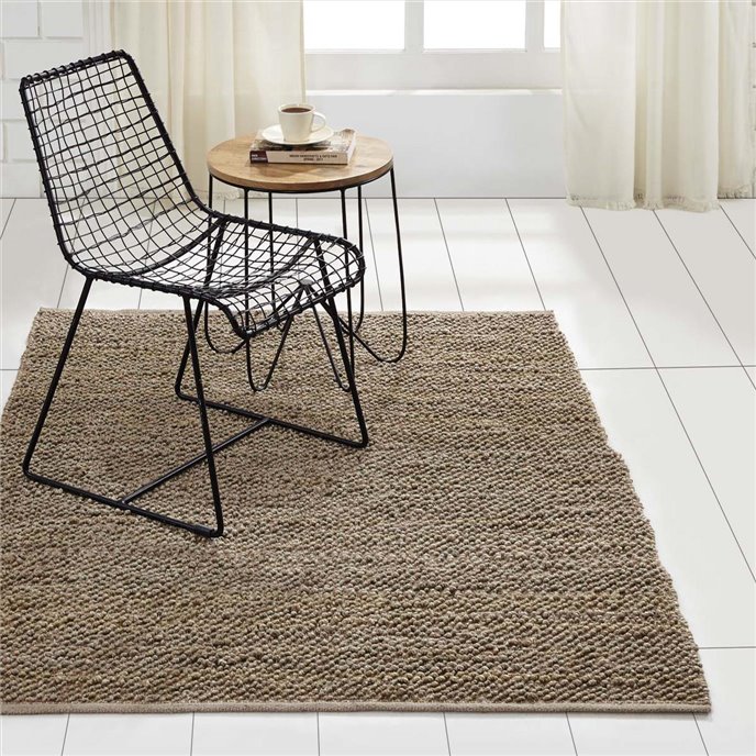 Minneka Silver Jute Rug 48x72 Thumbnail