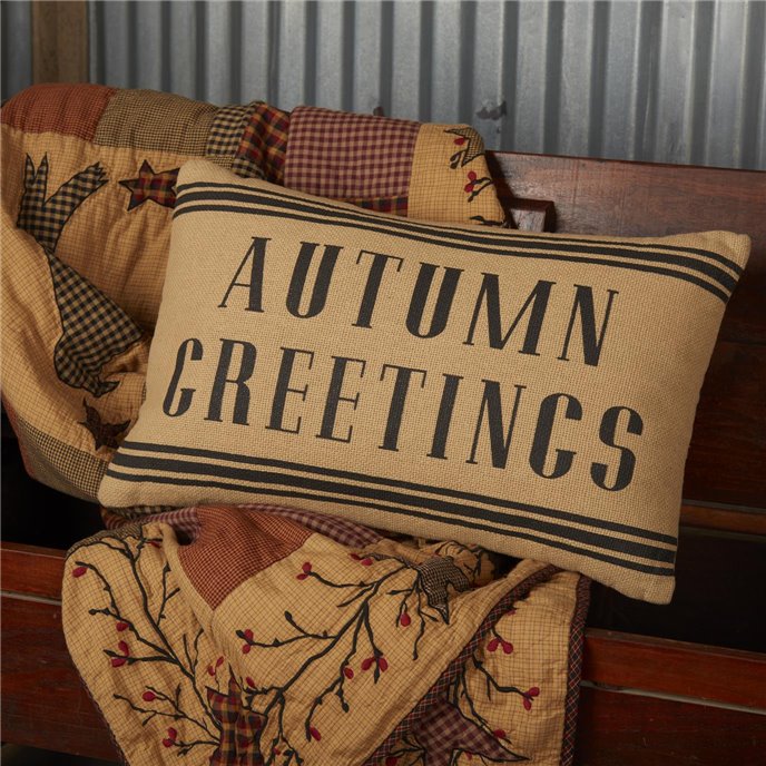 Heritage Farms Autumn Greetings Pillow 14x22 Thumbnail