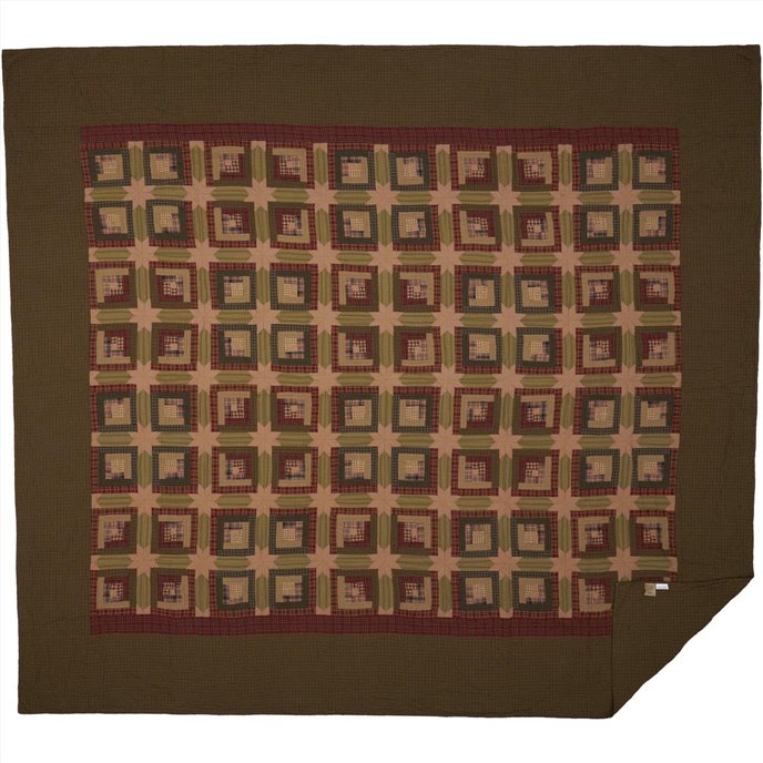 Tea Cabin California King Quilt 130Wx115L Thumbnail