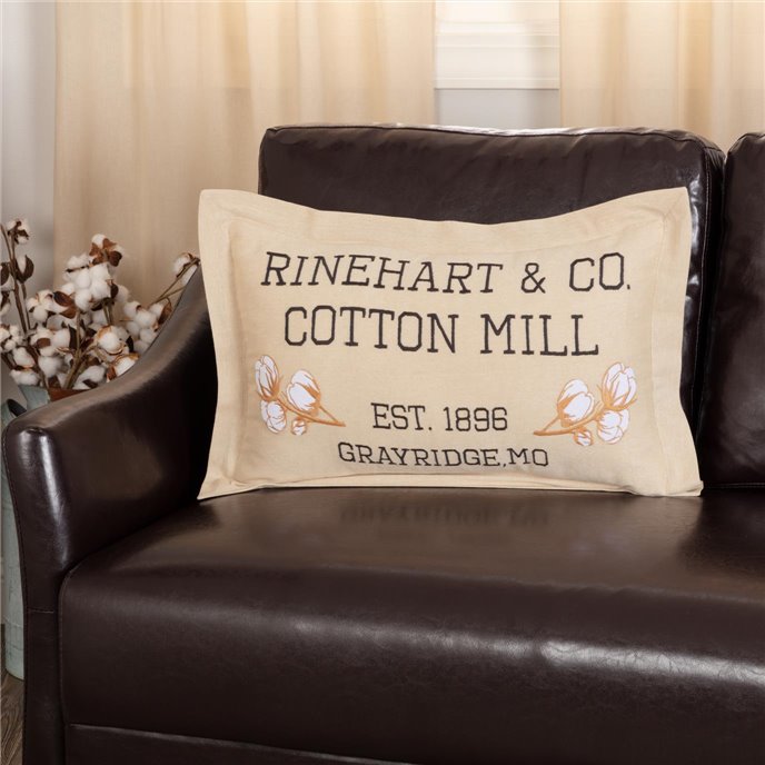 Ashmont Cotton Mill Co. Pillow 14x22 Thumbnail