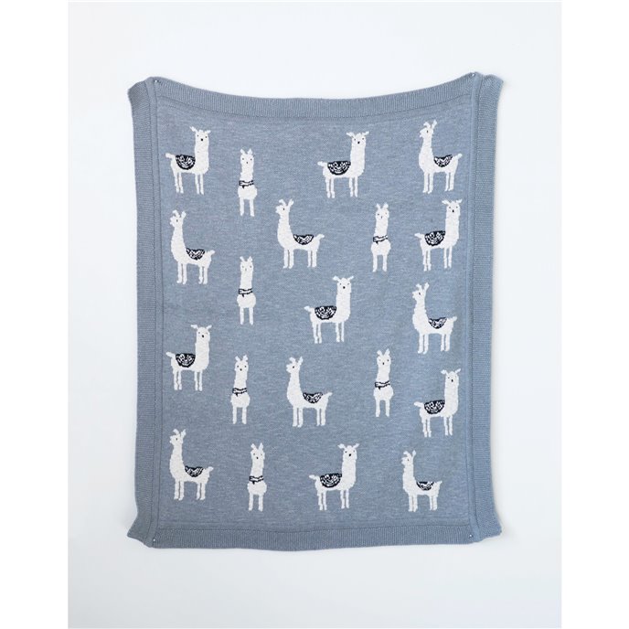 llama plush throw blanket