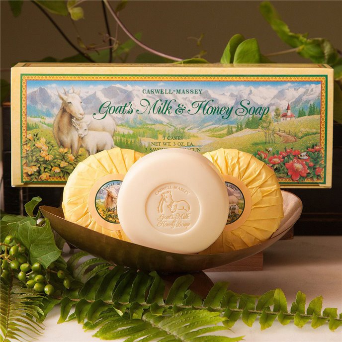 Caswell-Massey Goats Milk & Honey Soap (3 x 3 oz) Thumbnail