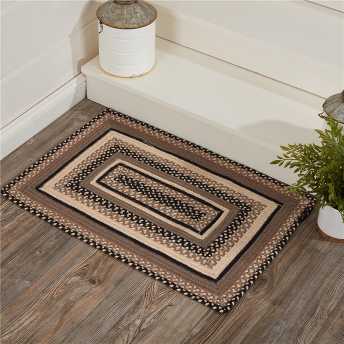 Sawyer Mill Charcoal Creme Jute Rug Rect 20x30 Thumbnail