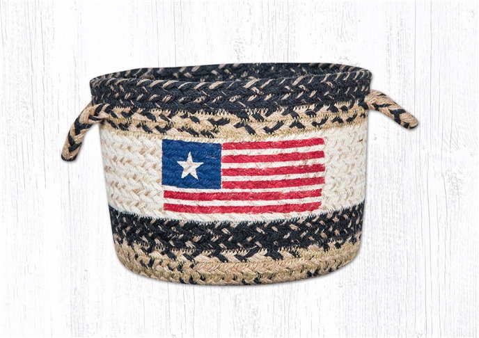 Original Flag Printed Braided Utility Basket 13"x9" Thumbnail