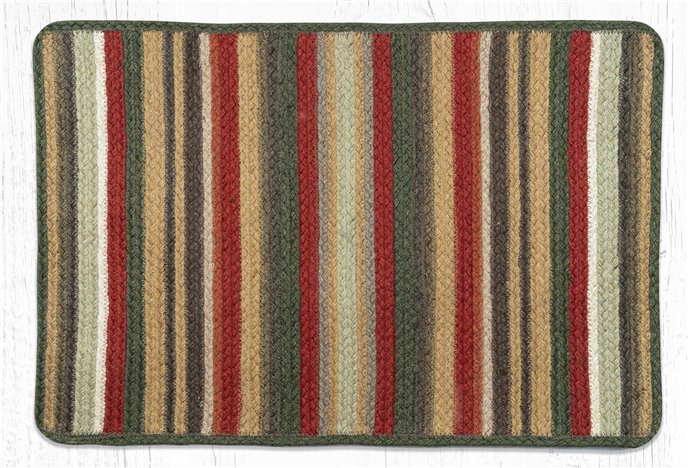 Terracotta/Cactus Rectangular Braided Rug 20"x30" Thumbnail