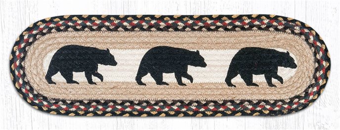 American Bears Oval Braided Stair Tread 27"x8.25" Thumbnail