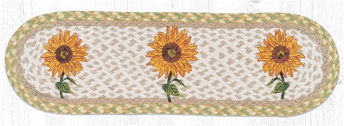 Sunflower Oval Braided Stair Tread 27"x8.25" Thumbnail