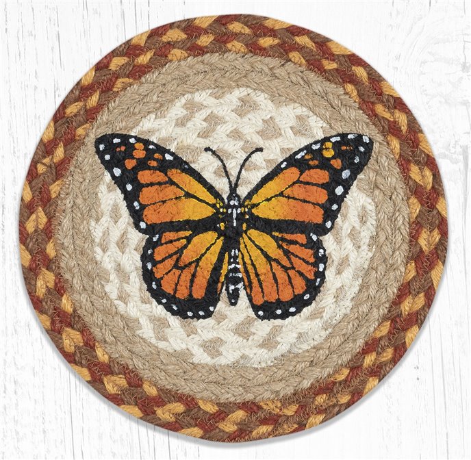 Monarch Printed Round Braided Trivet 10"x10" Thumbnail