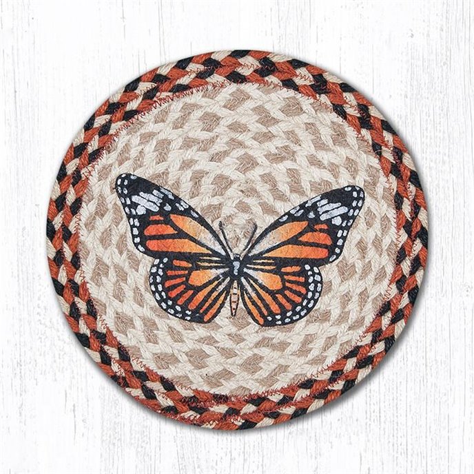 Monarch Printed Round Braided Trivet 10"x10" Thumbnail