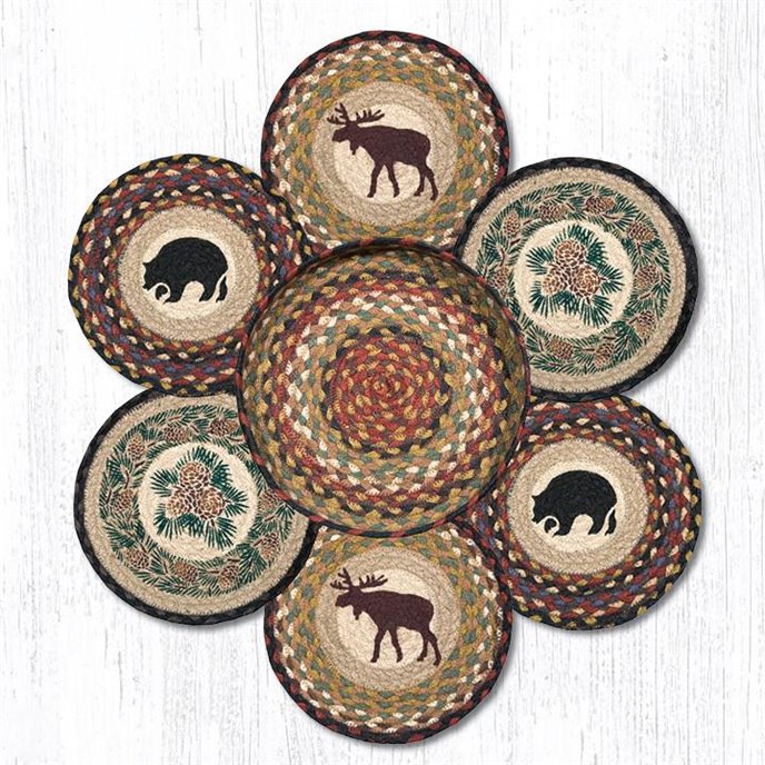 Wilderness Braided Trivets in a Basket 10