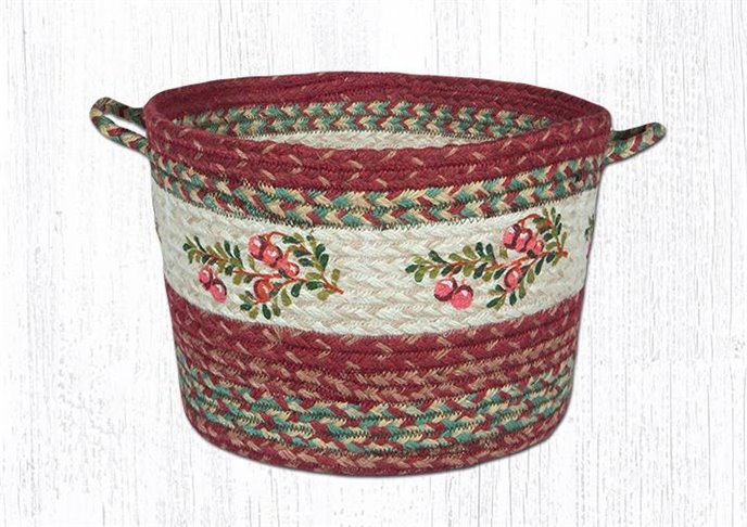 Cranberries Printed Braided Utility Basket 17"x11" Thumbnail