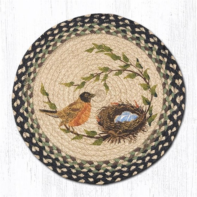 Robins Nest Round Braided Chair Pad 15.5"x15.5" Thumbnail