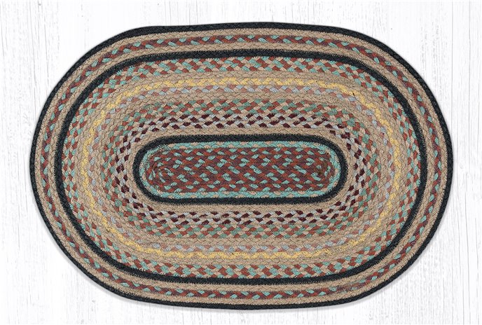 Classic Stucco Oval Braided Rug 20"x30" Thumbnail