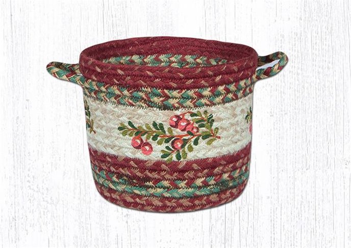 Cranberries Printed Braided Utility Basket 13"x9" Thumbnail