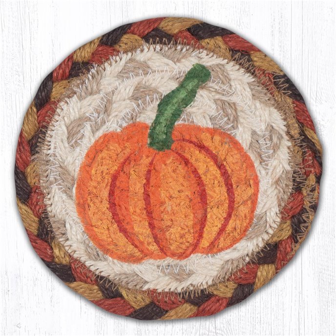 Thankful Printed Braided Coaster 5"x5" Set of 4 Thumbnail