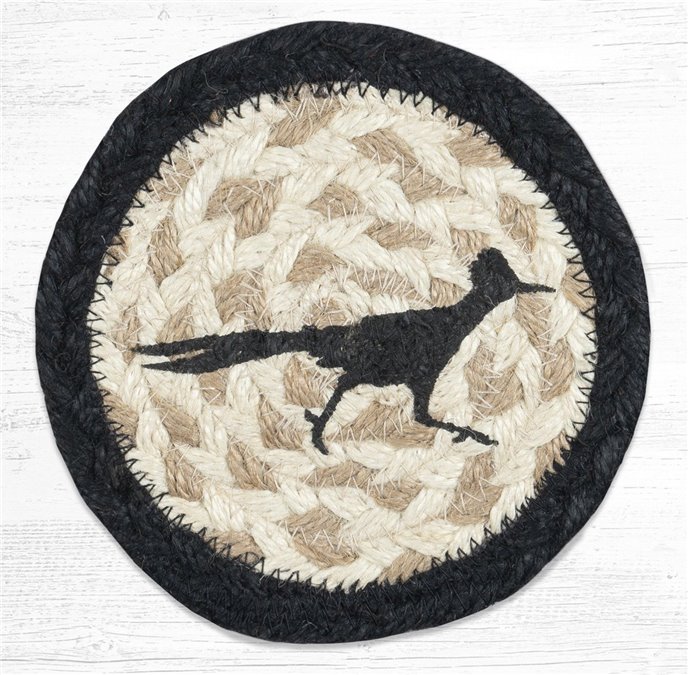 Roadrunner Printed Braided Coaster 5"x5" Set of 4 Thumbnail