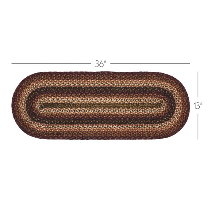 Beckham Farmhouse Style Braided Rug with Rug Pad by Oak & Asher