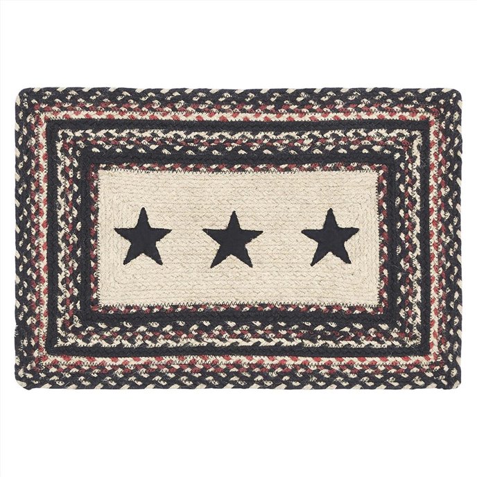 Colonial Star Jute Rect Placemat 12x18 Thumbnail