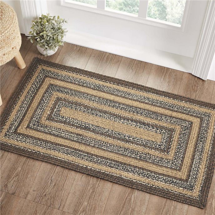 Espresso Jute Rug Rect w/ Pad 27x48 Thumbnail