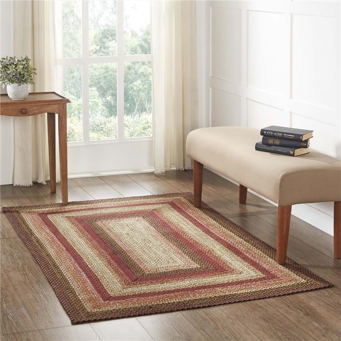 Ginger Spice Jute Rug Rect w/ Pad 48x72 Thumbnail