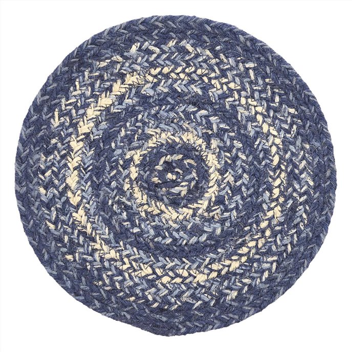 Great Falls Blue Jute Trivet 8 Thumbnail