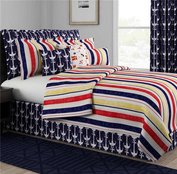 Harbor Stripe 3 Piece King Comforter Set Thumbnail