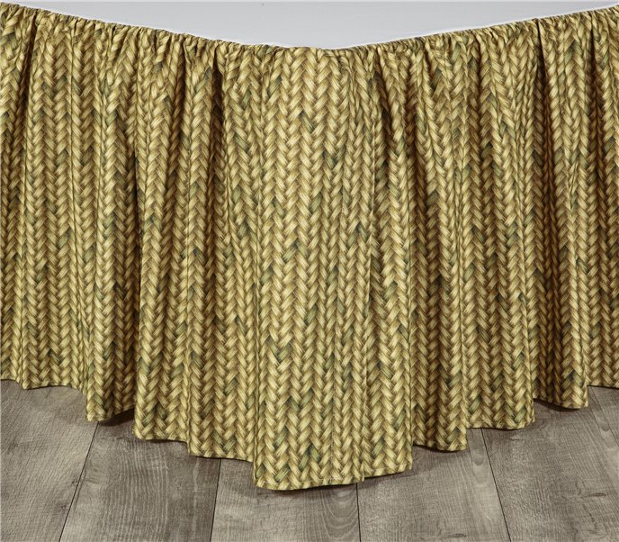 Tahitian Sunset Full Bed Skirt (15" drop) by Thomasville Thumbnail