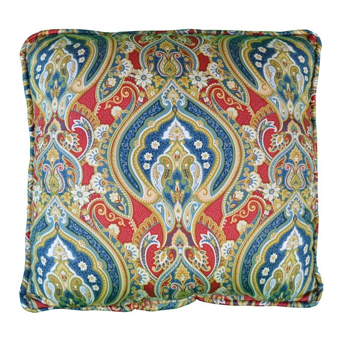 Tadeya - Red Square Pillow - 20" Thumbnail