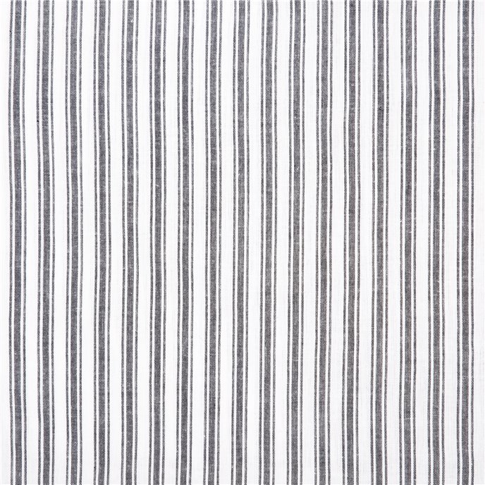 Sawyer Mill Black Ticking Stripe Queen Bed Skirt 60x80x16 Thumbnail