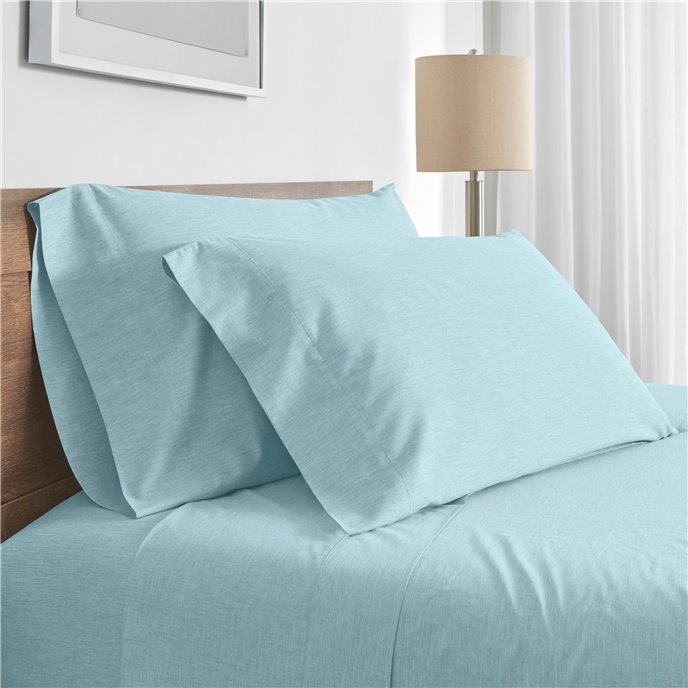 Modern Living 300 Thread Count Full Soft Aqua Sheet Set Thumbnail