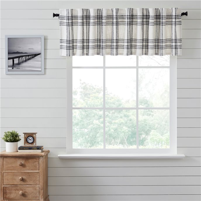 Black Plaid Valance 19x90 Thumbnail