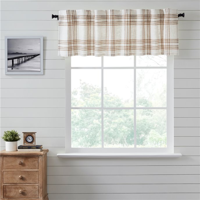 Wheat Plaid Valance 19x72 Thumbnail