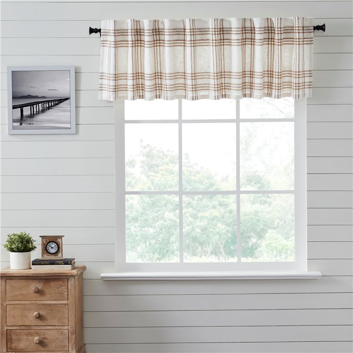 Wheat Plaid Valance 19x90 Thumbnail