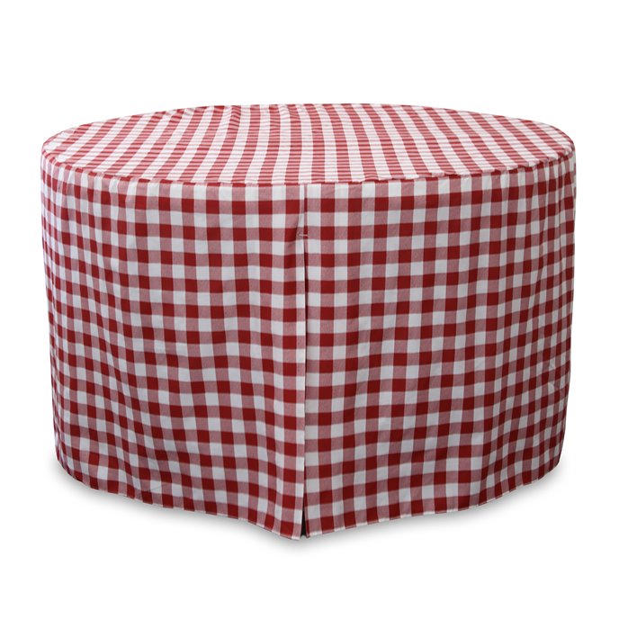 Tablevogue 60-Inch Red Picnic Plaid Round Table Cover Thumbnail